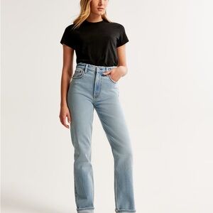 abercrombie the 90s straight ultra high rise jeans